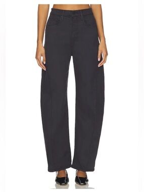 MOTHER Half Pipe Flood Jeans - Faded Black - Size 28 - NWT